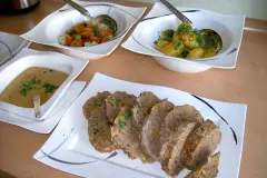 Bunter Hackbraten aus dem Bratschlauch