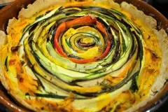 Gem&uuml;se-Spiral-Tarte vegetarisch