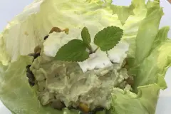 Salat-Wraps mit Kidneybohnen und Kichererbsen