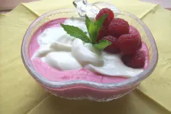 Quark-Frischk&auml;se-Himbeer-Dessert