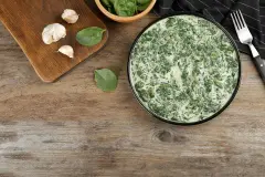 Spinat mit Mehlschwitze andicken