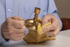 Messing reinigen mit Salz-Essig-Paste