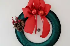 Weihnachtlicher T&uuml;rkranz &uuml;ber Styropor