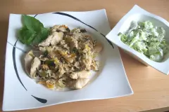Wildreispfanne mit H&auml;hnchenfiletstreifen
