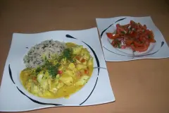 Fisch-Curry mit Wildreis