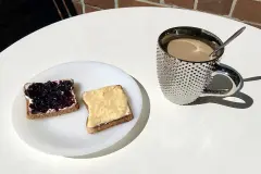 Selbstgemachter Eierlik&ouml;r als Brotaufstrich