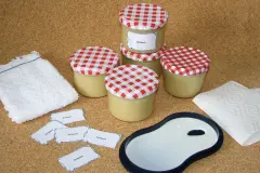 Umweltfreundlicher Etiketten-Kleber aus dem K&uuml;hlschrank