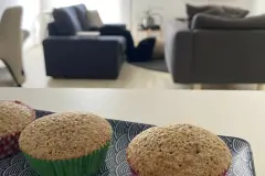 Nussmuffins aus R&uuml;hrteig - einfach & saftig