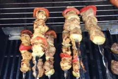 Schaschlik nach Gyros Art vom Grill
