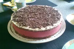 Himbeertorte mit Schokobiskuitboden