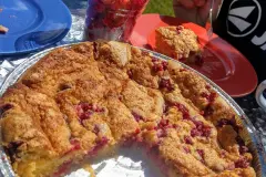 Schwedischer Himbeerkuchen (Hallonkaka)