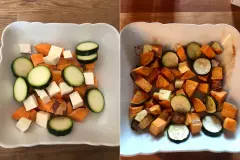 S&uuml;&szlig;kartoffel mit Hirtenk&auml;se - Rezept aus nur drei Zutaten