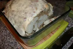 &Uuml;berbackener Blumenkohl mit Hackfleischf&uuml;llung