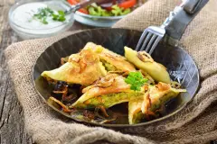 Frittierte Maultaschen