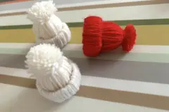 Mini-M&uuml;tzen als Baumschmuck basteln | DIY