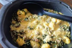 Gnocchi-Spinat-Auflauf mit Gorgonzola