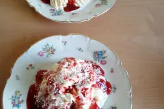 Spaghetti-Eis wie beim Italiener