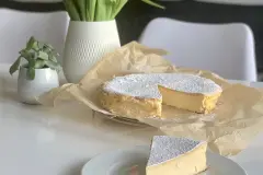Saftiger K&auml;sekuchen ohne Boden