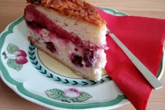Fruchtiger Bienenstich mit Roter Gr&uuml;tze