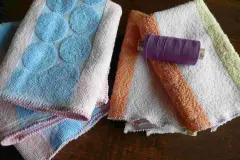 Umweltfreundliche Putzlappen aus Frottee-Handt&uuml;chern