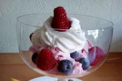 Himbeer-Joghurt-Eis ohne Eismaschine