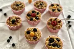 Fr&uuml;hst&uuml;cksmuffins mit Haferflocken