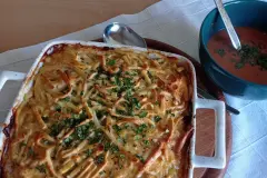 Nudel-Putenfleisch-Auflauf