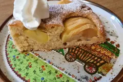 Apfelschlupfkuchen mit Dinkelvollkornmehl