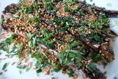 Gebackene japanische Teriyaki-Auberginen