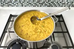 K&uuml;rbis-Wirsing-Kartoffel-Eintopf mit Gefl&uuml;gelhack