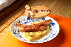 Panierte feine Bratw&uuml;rste