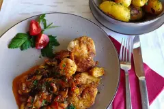 W&uuml;rzige H&auml;hnchenpfanne