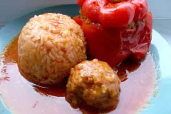 Omas gef&uuml;llte Paprika mit Jasmin Reis
