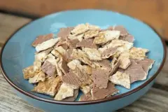 Schnelle Mandelpl&auml;tzchen mit Schokolade (Florentiner)