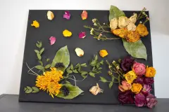 DIY-Idee mit getrockneten Blumen