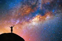 &ldquo;Warum sieht man von anderen Planeten das Universum, ... "