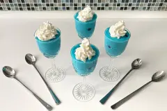 Blau&auml;ugiger Schlumpf-Pudding