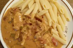 Paprika-Rahm-Geschnetzeltes
