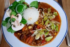 Chili sin Carne mit Linsen