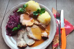 Salzbraten mit Honig-Senf-Kruste