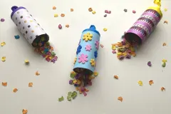 Konfettikanone selber basteln &ndash; einfache DIY-Anleitung