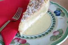 Streuselkuchen mit Puddingf&uuml;llung