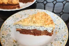Quark-Mohn-Kuchen mit Streusel