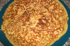 M&ouml;hren-Pfannkuchen mit K&auml;se