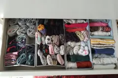 Unterw&auml;sche und Socken platzsparend und &uuml;bersichtlich aufbewahren