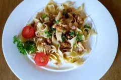 Pfifferlinge in Sahneso&szlig;e mit Bandnudeln