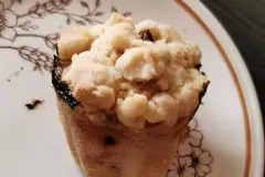 Dinkel-Pflaumen-Muffins mit Streusel