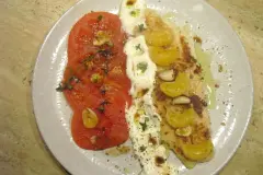 Seelachsfilet mit Creme-fra&icirc;che-So&szlig;e