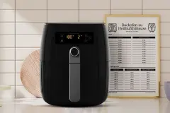 Hei&szlig;luftfritteuse Umrechner inkl. praktischer Tabellen
