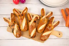 Laugenstangen-Hasen zu Ostern